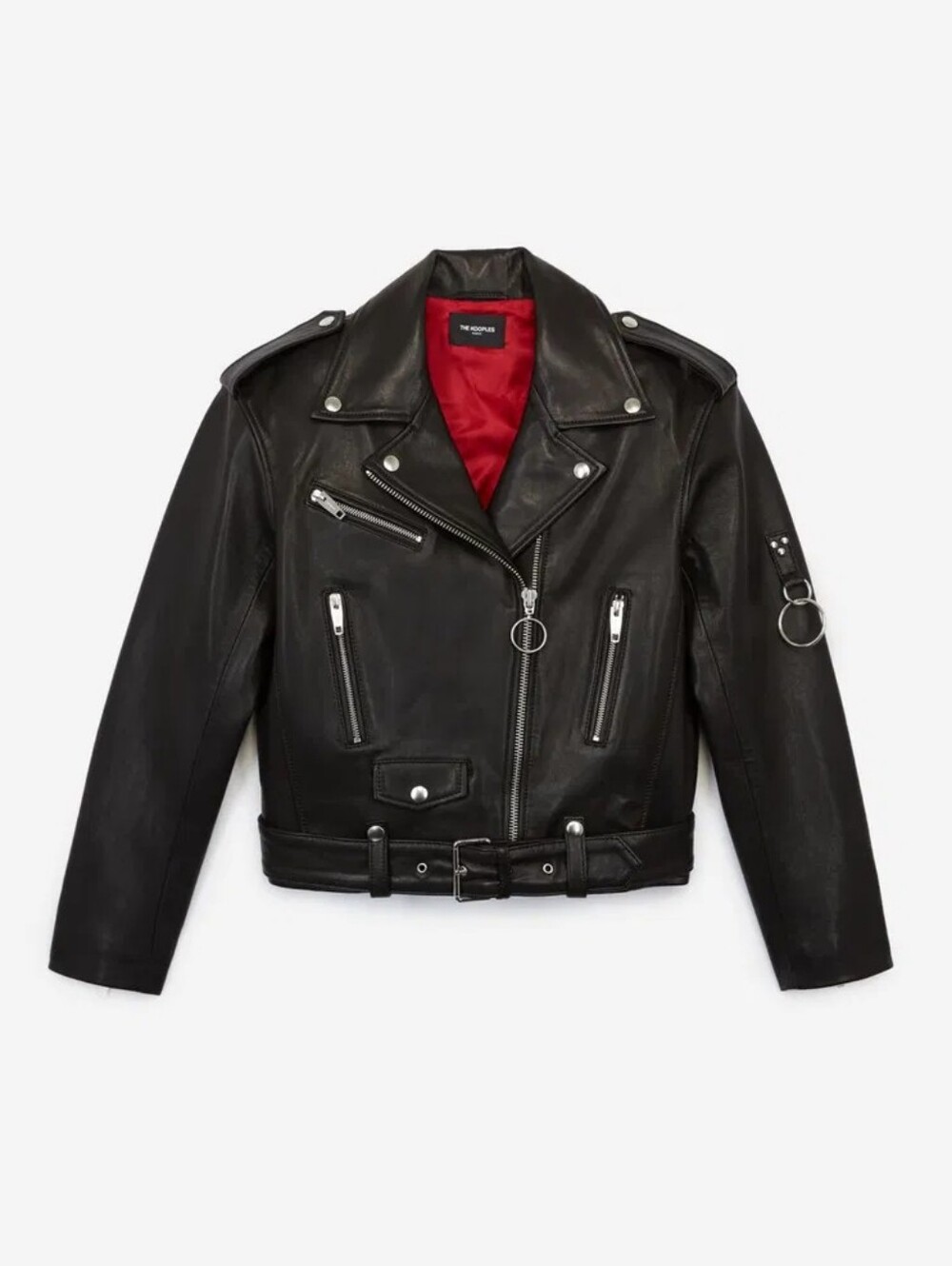 NWOT Kooples Moto Jacket with Red Lining